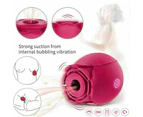 Rose Sucking Vibrator Clit Sucker Dildo Women G-spot Massager Sex Toy for Women
