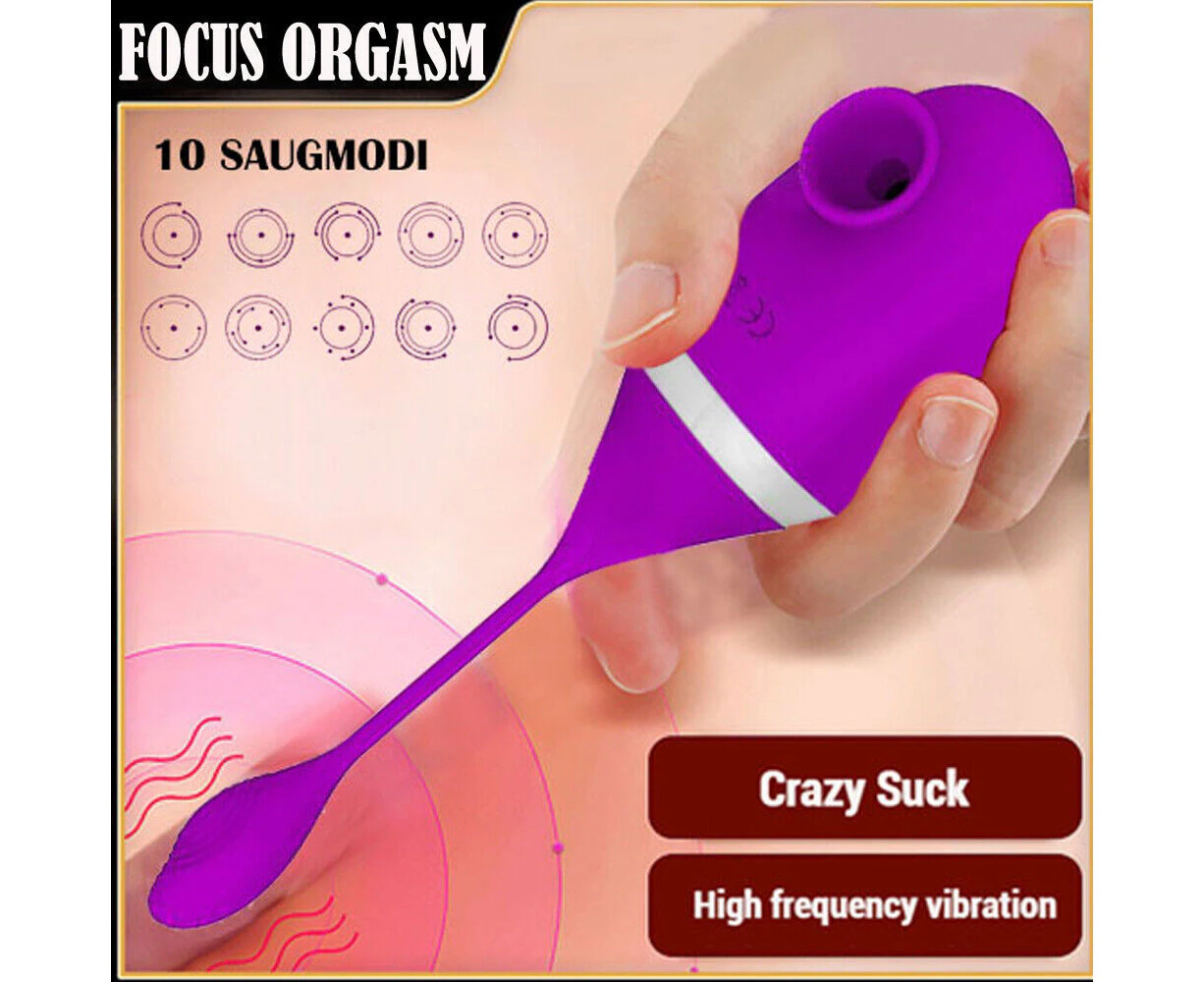 Sex Toys Waterproof Clit Pump Sucking Lick Vibrator Dildo Sucker Women For Women