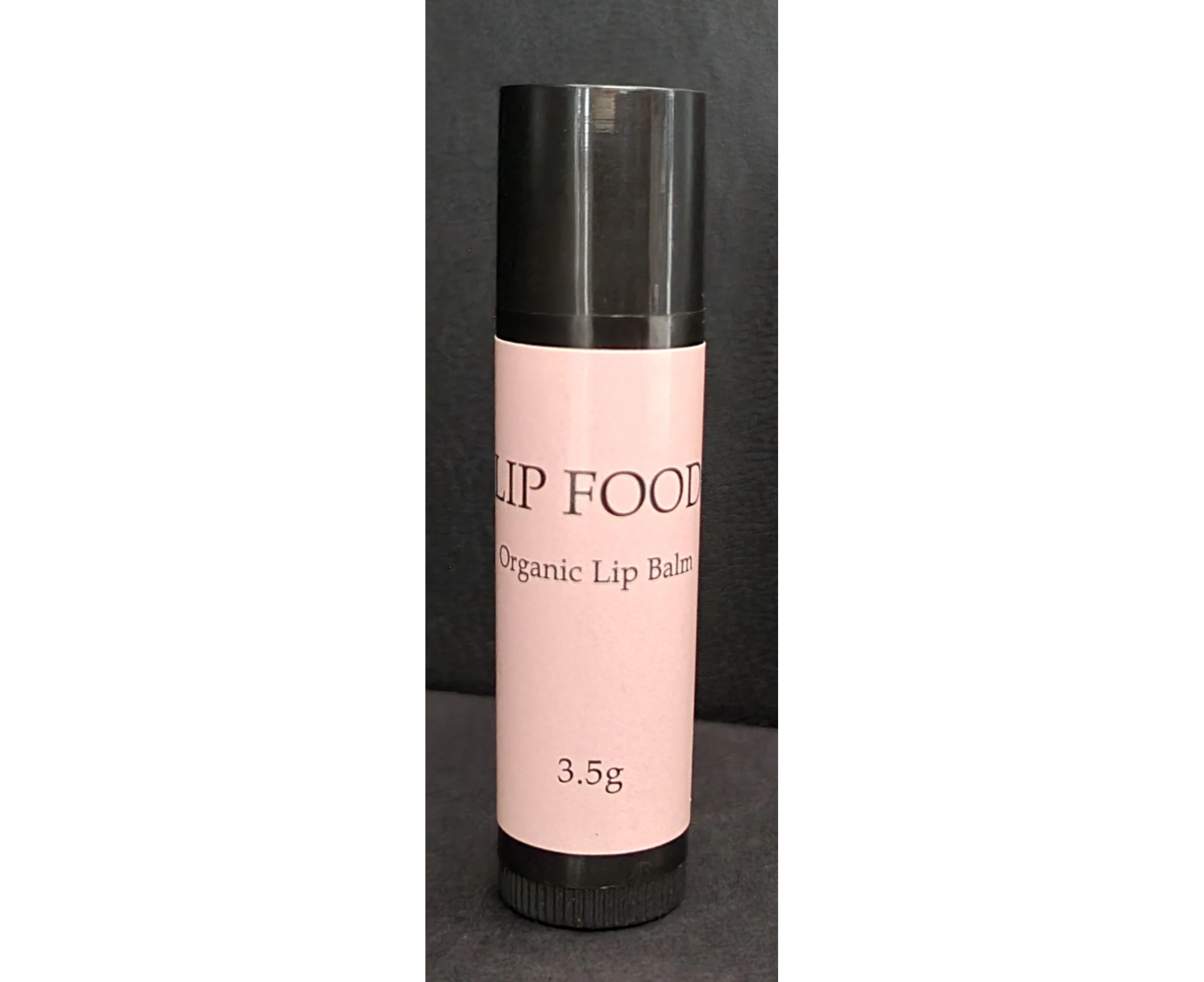 LIP FOOD Organic Clear Lip Balm Black Tube