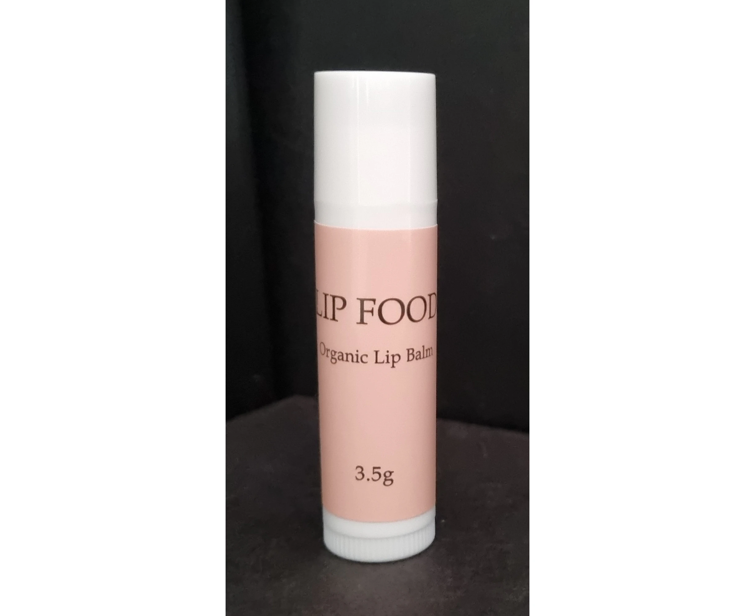 LIP FOOD Organic Clear Lip Balm White Tube