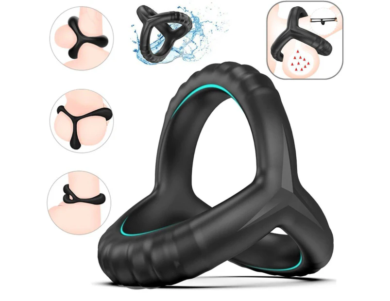 Stronger Erection Silicone Cock Penis Ring Longer Harder Adults Sex Toys For Men