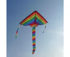 Colorful Rainbow Kite, Long Tail Outdoor Flying Toys, Children Kids Adult Large Kite Beginners