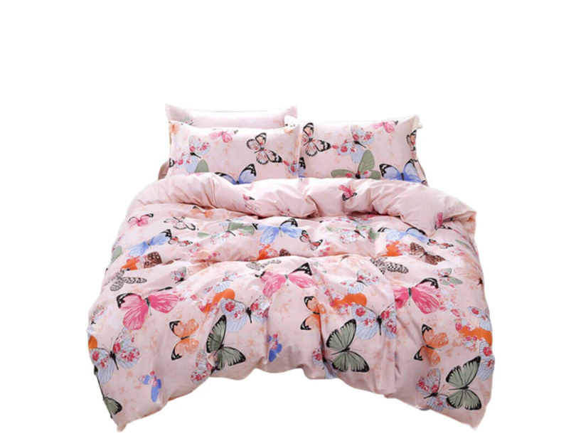 All Size Bed Ultra Soft Quilt Duvet Doona Cover Set Bedding Pillowcase - Butterfly