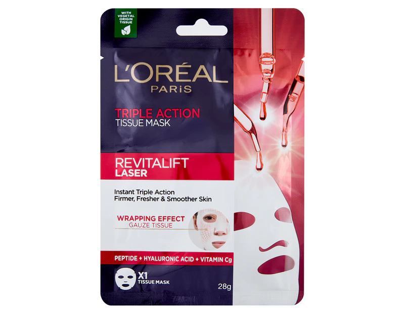 L'Oreal Paris Revitalift Laser Triple Action Tissue Mask 28g