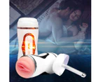 Masturbator Vibrator Masturbation Cup Double Hole Heating Adults Sex Toys