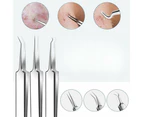 15Pcs  Stainless Steel Blackhead Remover Pimple Popper Tool Kit with Metal Case