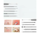 15Pcs  Stainless Steel Blackhead Remover Pimple Popper Tool Kit with Metal Case