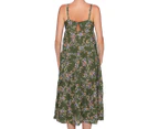 All About Eve Women's Audrey Floral Maxi Dress - Green/Multi