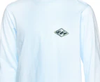 Billabong Boys' Rotor Diamond Long Sleeve Tee / T-Shirt / Tshirt - Coastal Blue/Multi