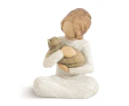 Willow Tree Figurine Kindness A Girl and Her Cat By Susan Lordi 26218