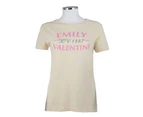 Vintage Ladies Rugby T-Shirt Emily Valentine Ecru - Ecru