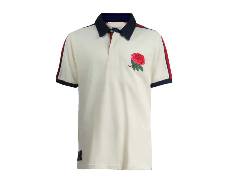 England Rugby 1995 Shirt Polo Grand Slam - Ecru