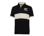 Rugby Invitation XV Shirt Polo Heritage Style - Black