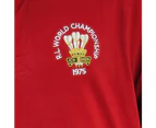 Wales Rugby League Shirt 1975 Vintage Style - Red