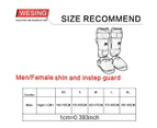 Weising WKF Approved Karate Shin & Instep Protectors - Red
