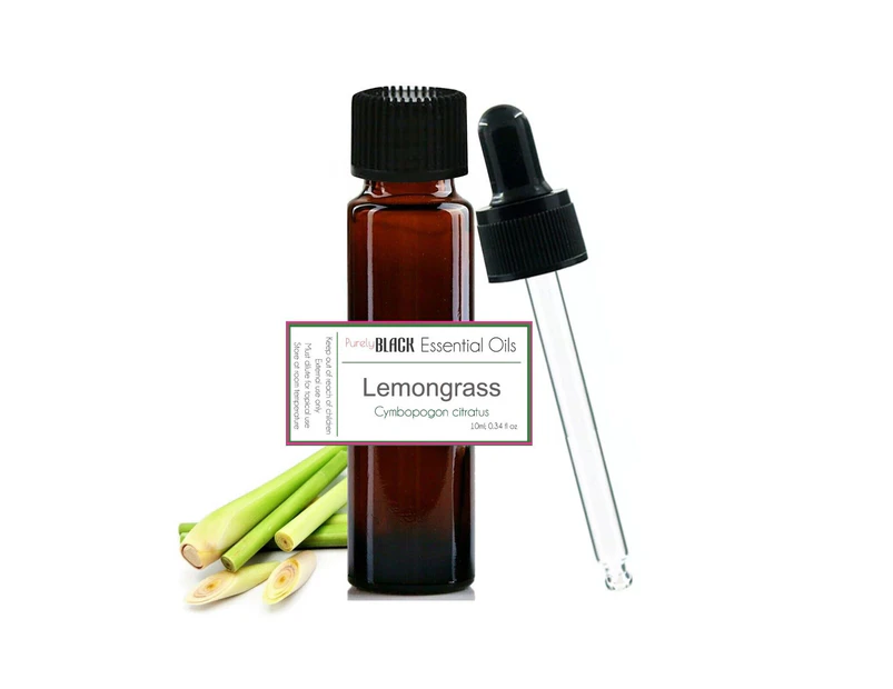 100% Pure Lemongrass Essential Oil 10ml For Aromatherapy, Diffuser, Skin Care, Candle/Soap Making