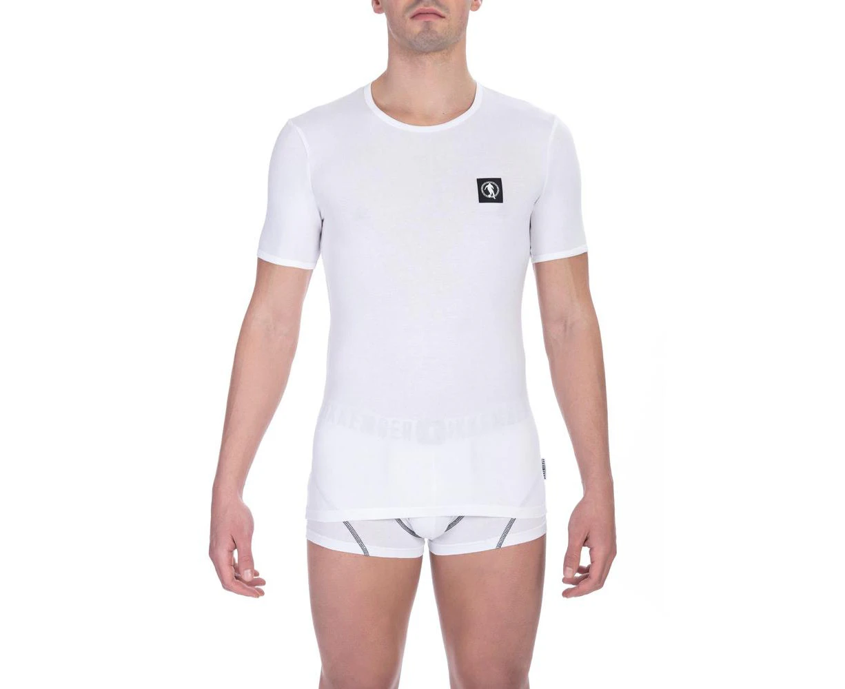 Bikkembergs White Cotton T-Shirt