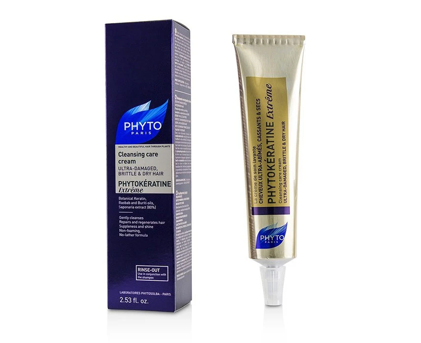 Phyto PhytoKeratine Extreme Cleansing Care Cream (UltraDamaged, Brittle & Dry Hair) 75ml/2.53oz