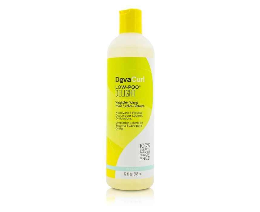 DevaCurl Low-Poo Delight (Weightless Waves Mild Lather Cleanser - For Wavy Hair)  355ml/12oz