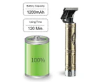 USB Men's Electric Hair Clippers Trimmer Kit with LCD Display Beard Shaver Cordless Groomer - Silver