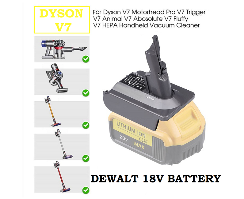 dyson stick vacuum dewalt battery