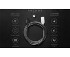 Anchor Cable - World's Strongest Stainless steel magnetic charging cable with USB