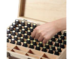 Essential Oil Storage Box Wooden 70 Slot Aromatherapy Organiser Case