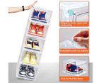 10 pcs Shoe Drawers Display Cases Rack Storage Plastic Cabinet Sneaker Boxes Organiser
