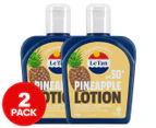 2 x Le Tan SPF50+ Pineapple Sunscreen Lotion 125mL