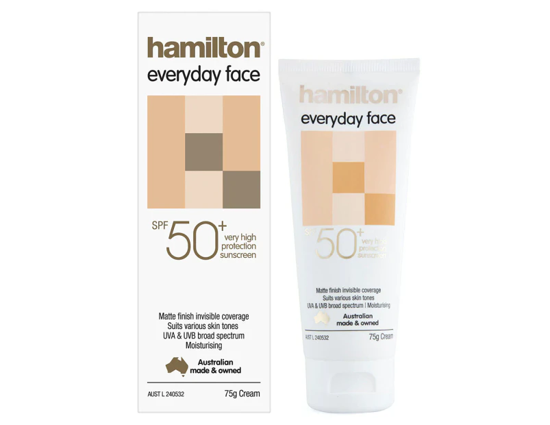 Hamilton Every Day SPF50+ Face Cream 75g