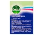 3 x Dettol Sapoderm Hygienic Soap 125g