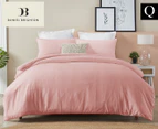 Daniel Brighton Kyoto Queen Bed Quilt Cover Set - Pink Blush