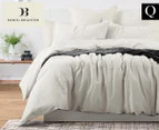 Daniel Brighton Esplanade Linen Cotton Queen Bed Quilt Cover Set - Linen