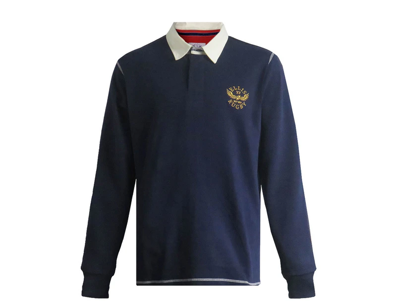 Ellis Rugby Shirt Navy - Navy