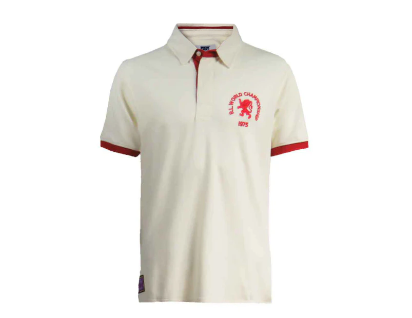 England Rugby League Shirt Polo 1975 - Ecru