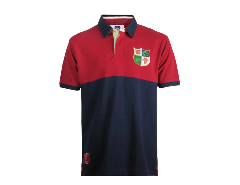 British & Irish Shirt Polo Heritage Rugby Red Navy - Red/Navy