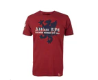 Addison Rugby T-Shirt 1871 Red Vintage Style - Red