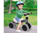 Kids Balance Bike Childrens Ride On Toy Toddler Push Bicycle Wheels Baby SILVER - Silver