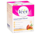 Veet Sugar Warm Wax Hair Removal Kit w/ Argan Oil 360g
