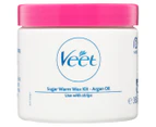 Veet Sugar Warm Wax Hair Removal Kit w/ Argan Oil 360g