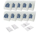 10x Vacuum Cleaner Bags For Miele GN Hyclean C2 C3 S2 S5 S8 S5210 S5211 S8310