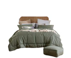 Essentials Microfibre Comforter Set - Green
