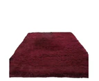 Floor Rug Rugs Fluffy Area Carpet Shaggy Soft Large Pads Living Room Bedroom Pad - Burgundy
