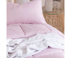 Essentials Microfibre Comforter Set - Pink