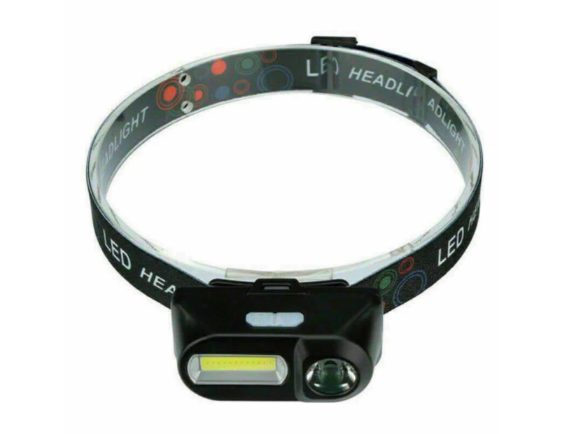 Bright Waterproof HeadTorch Headlight LED USB Rechargeable Headlamp Fish