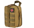 Tactical Away EMT IFAK Medical Pouch First Aid Kit Utility Bag - Coyote Brown