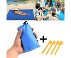 Extra Large Soft Picnic Blanket Waterproof Portable Camping Beach Folding Mat - Orange