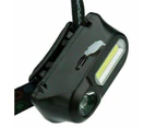 Bright Waterproof HeadTorch Headlight LED USB Rechargeable Headlamp Fish
