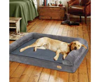 M/L/XL/XXL Orthopedic Dog Bed Sofa Chaise Lounger Mat Spine Supportive Bolsters