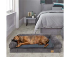 M/L/XL/XXL Orthopedic Dog Bed Sofa Chaise Lounger Mat Spine Supportive Bolsters